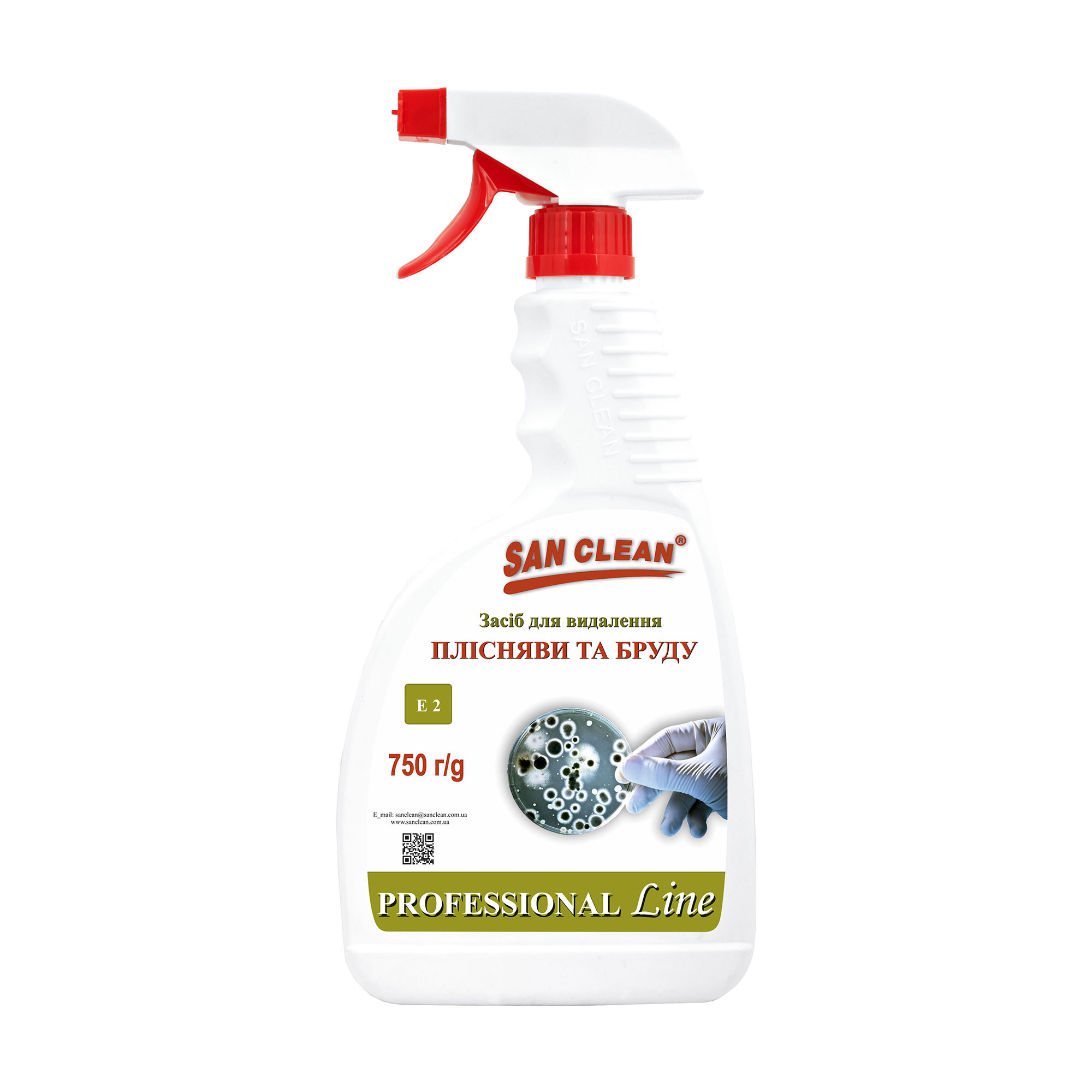 Засіб для видалення плісняви та бруду San Clean Professional Line, 750 г